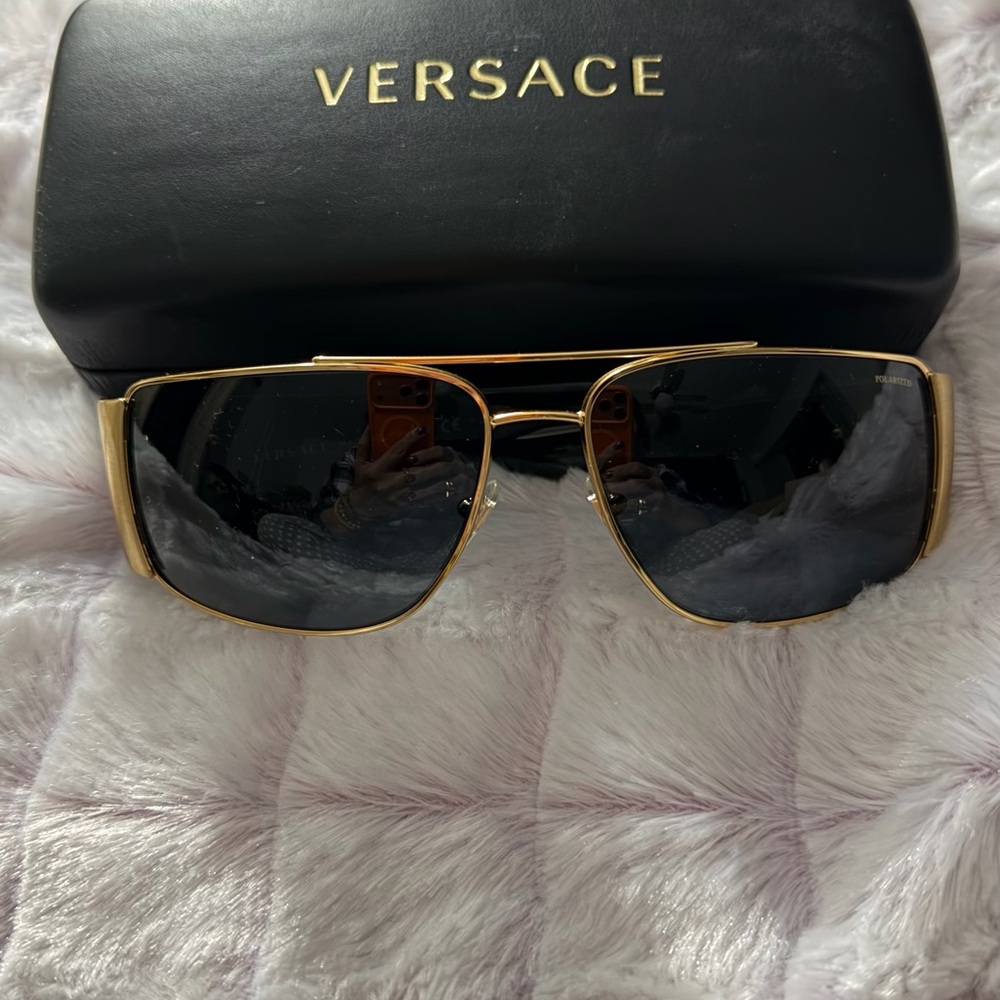 Versace Black Frame Sunglasses - image 1